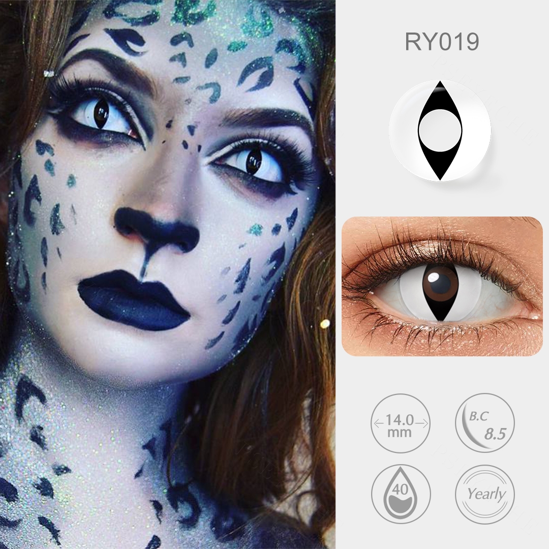 Free Shipping Halloween Cosplay Lenses PSEYECHE Wholesale Cat Eye 1 Year Halloween Sclera Contacts sharingan Contact Lenses
