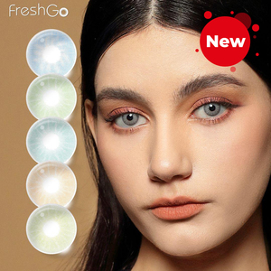 Free Shipping Freshgo Hidrocor Gen 3 Blue Color Contact Lens Colored Contacts Lenses Eye Contact Blue Lentes De Contacto