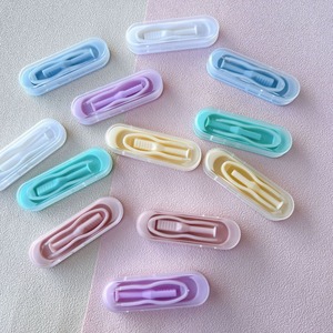 MILL CREEK Rectangle Contact Lens Case Split Clip Box Set Remover Set Beauty Eye Gift Care