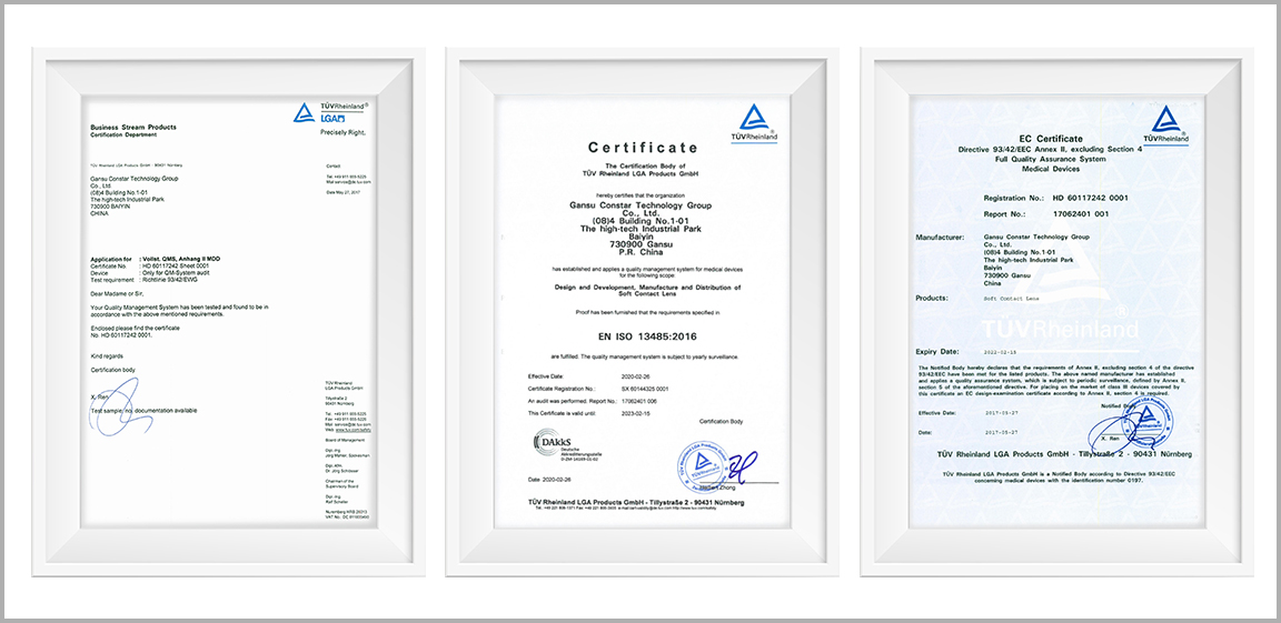 Certificates ISO CE