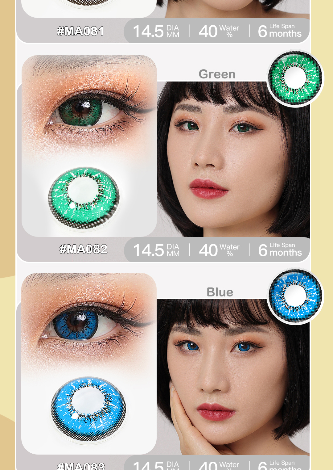 Magister Contact Lens Flame Deep Color