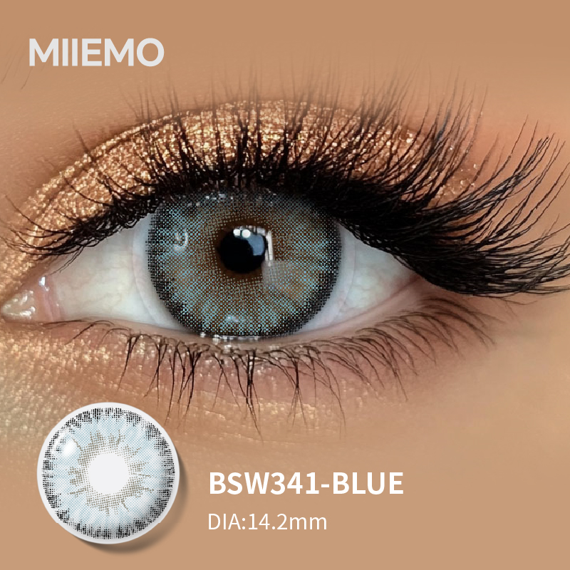 OEM Private Label Three Tone Colored Contact Lenses 38% Water Content Custom Logo Blister Pack Soft Comfortable Beauty