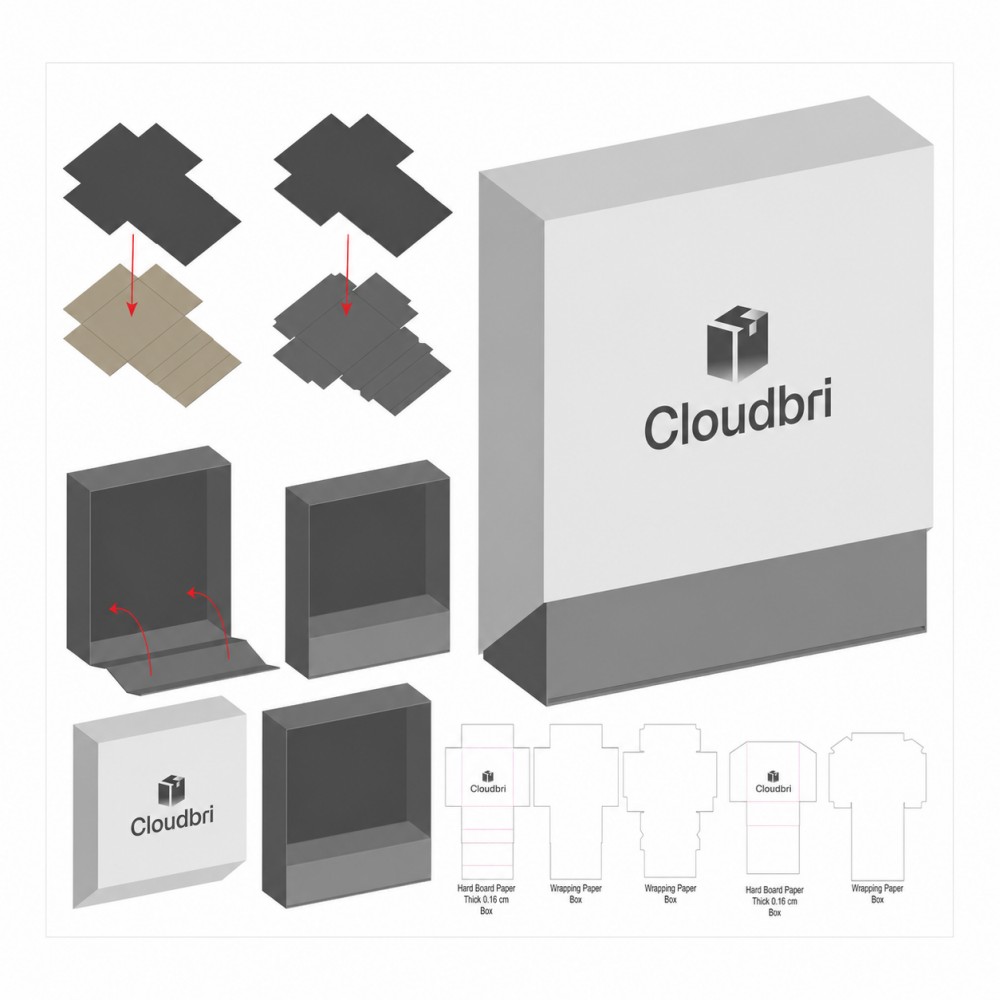 Custom Printed Multi Design Paper Boxes With Logo for Cosmetic Contact Lens and Beauty Product Packaging