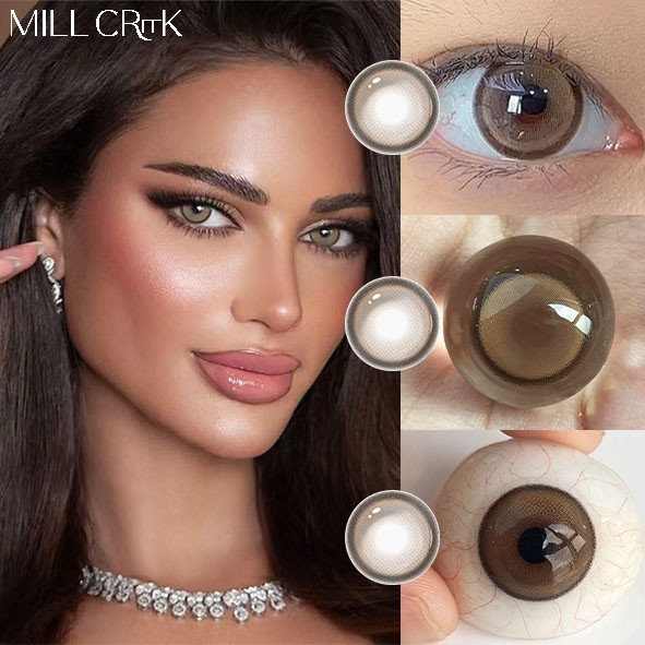 Haipurecon 14.5mm Soft HEMA Material Colored Contact Lenses Cosmetic Contact Lenses New Brown Natural Style Factory Direct