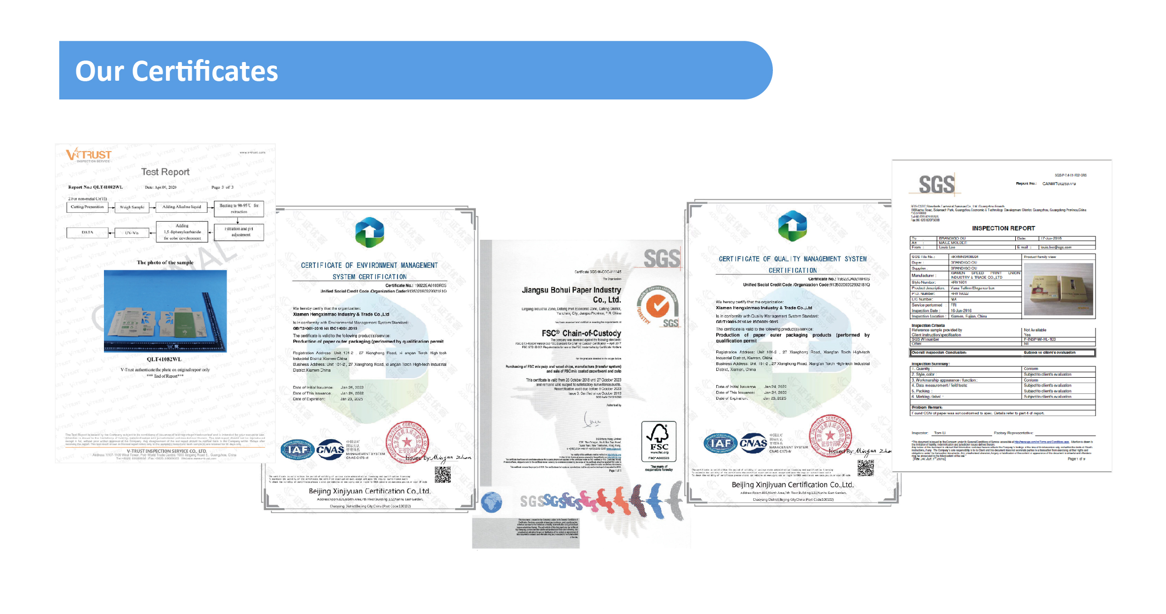 Quality Certifications