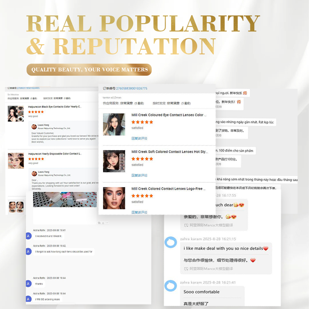 Custom Prescription Colored Contact Lenses Wholesale 40% Water Content &amp; Full Certifications Direct From ISO13485 Factory