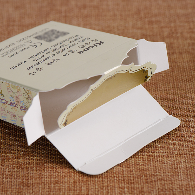 Carton Customized Contact Lens Set White Cardboard Airplane Box Printing Cosmetics Contact Lenses Packaging Color Box