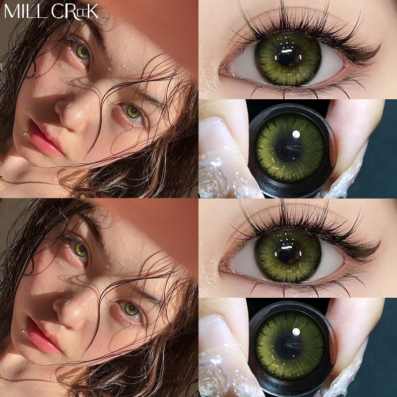Haipurecon Hot Style Soft 3 Tone Contact Lenses Wholesale Grey Brown Green Blue Natural HEMA 40% Water Content 8.5mm Base Curve