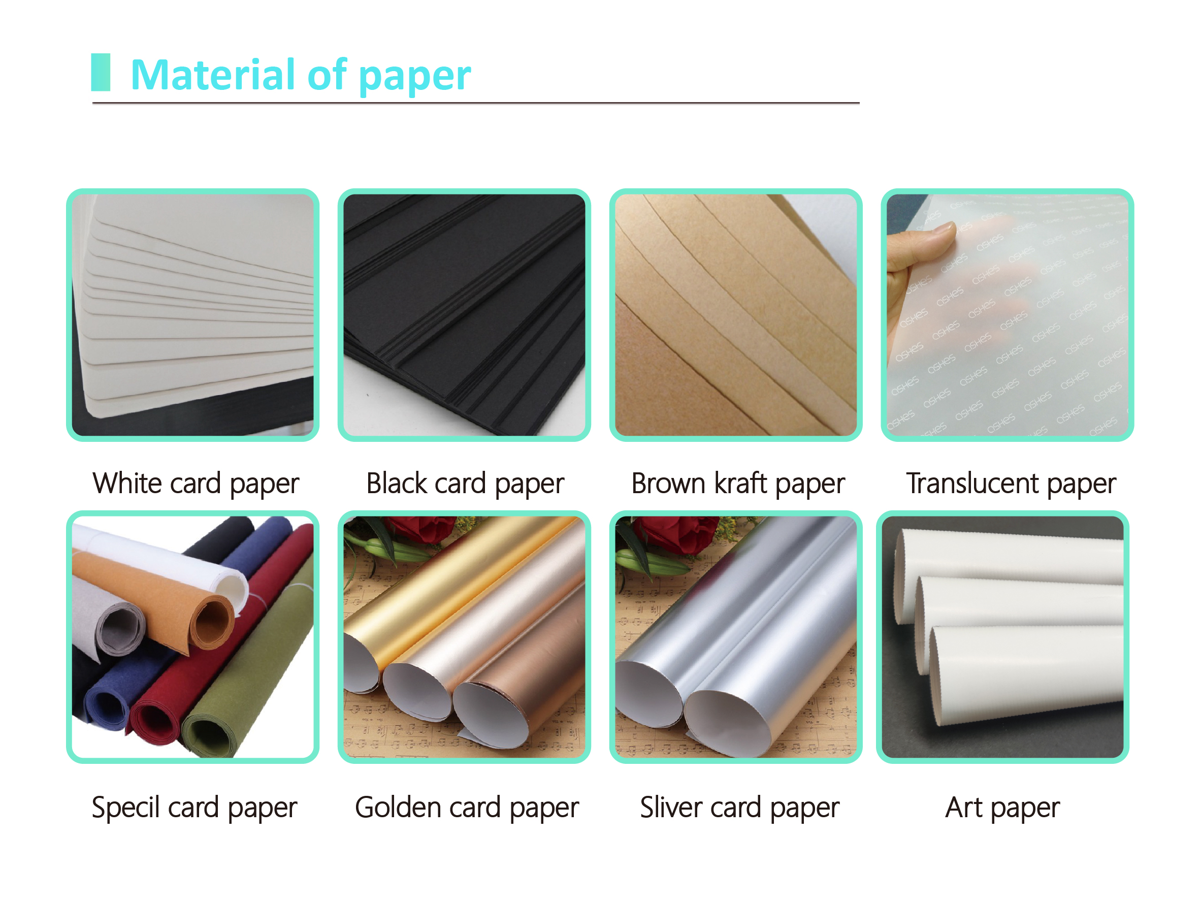 Paper Material Chart