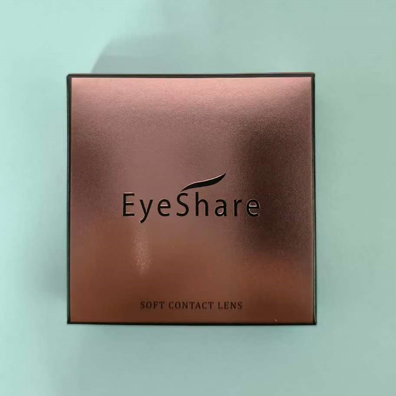 Eyeshare Wholesale Personal Brand Lentes De Contacto Paper Box Free Design Custom Eye Lens Packing Box Colored Contact Lenses