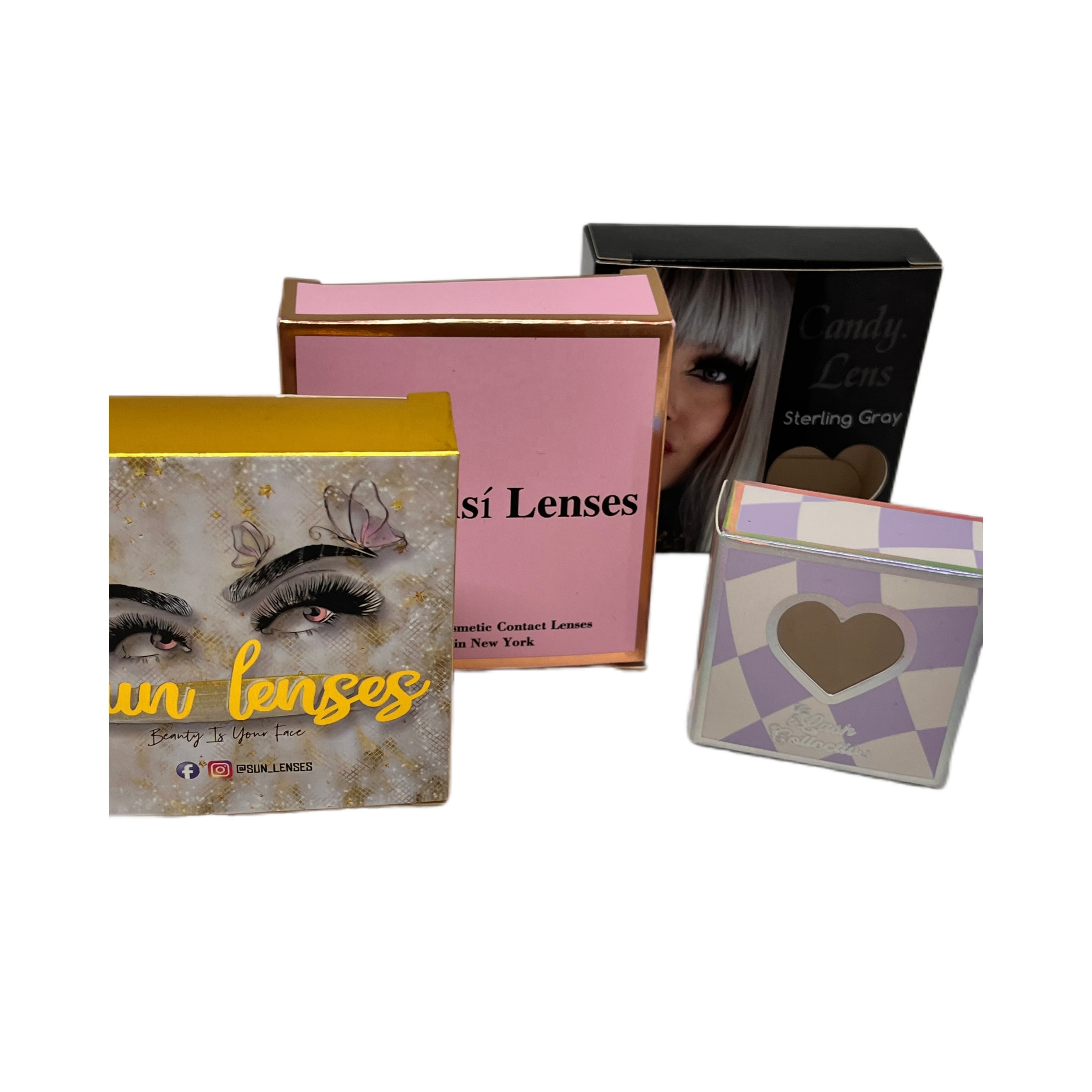 High Quality Wholesale Natural Color Eye Lens Packaging Box New Design Hot Sale Eye Contact Lenses Color Contact Lens Box