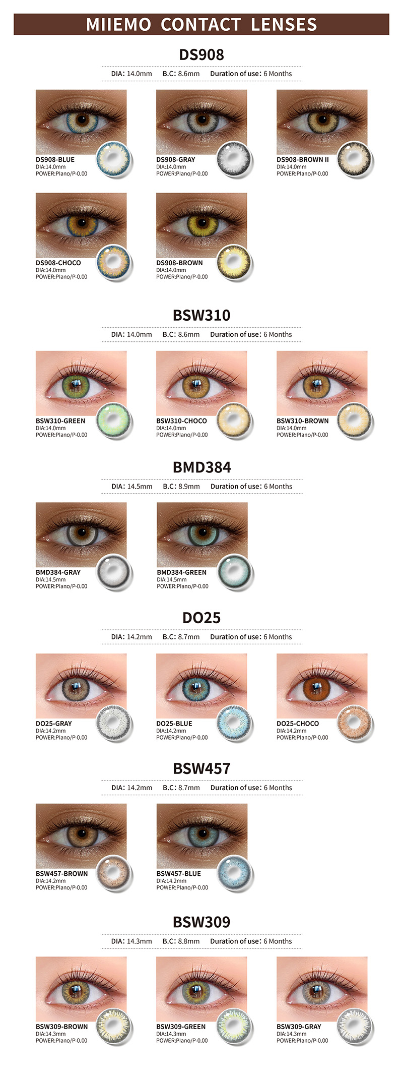 Cosmetic Contact Lens Options