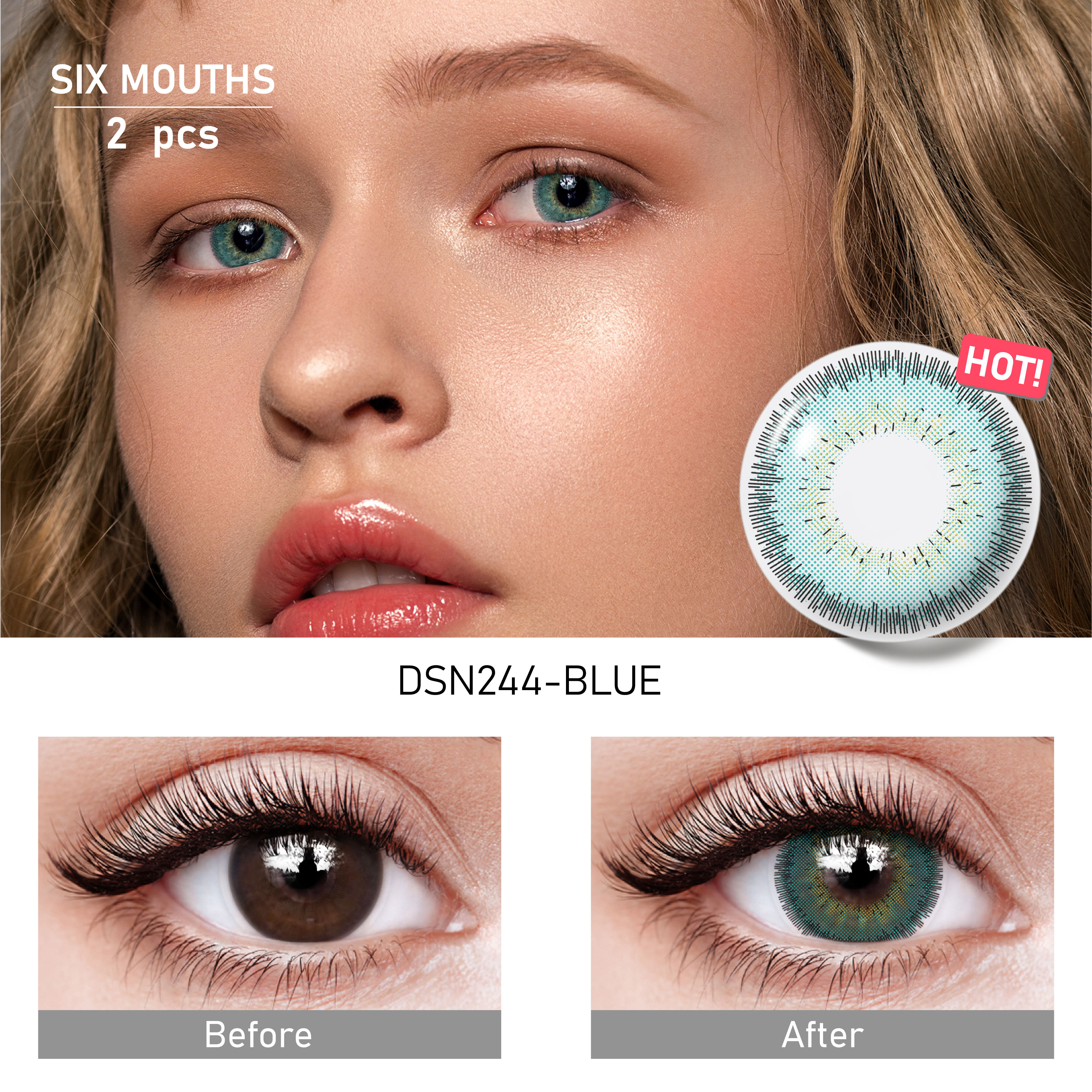 Hot Seller PSEYECHE Halloween Contact Lenses Crazy Sharingan Cosplay Soft Colored Contacts for Cosplay and Festivals