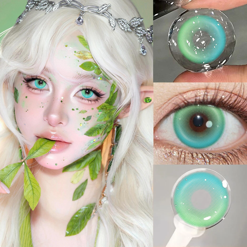 Cosplay Contact Lenses Colored Circle Lens Soft Korean Style Crazy Color Eye Contacts for Anime Party Costume Lentes De Contacto