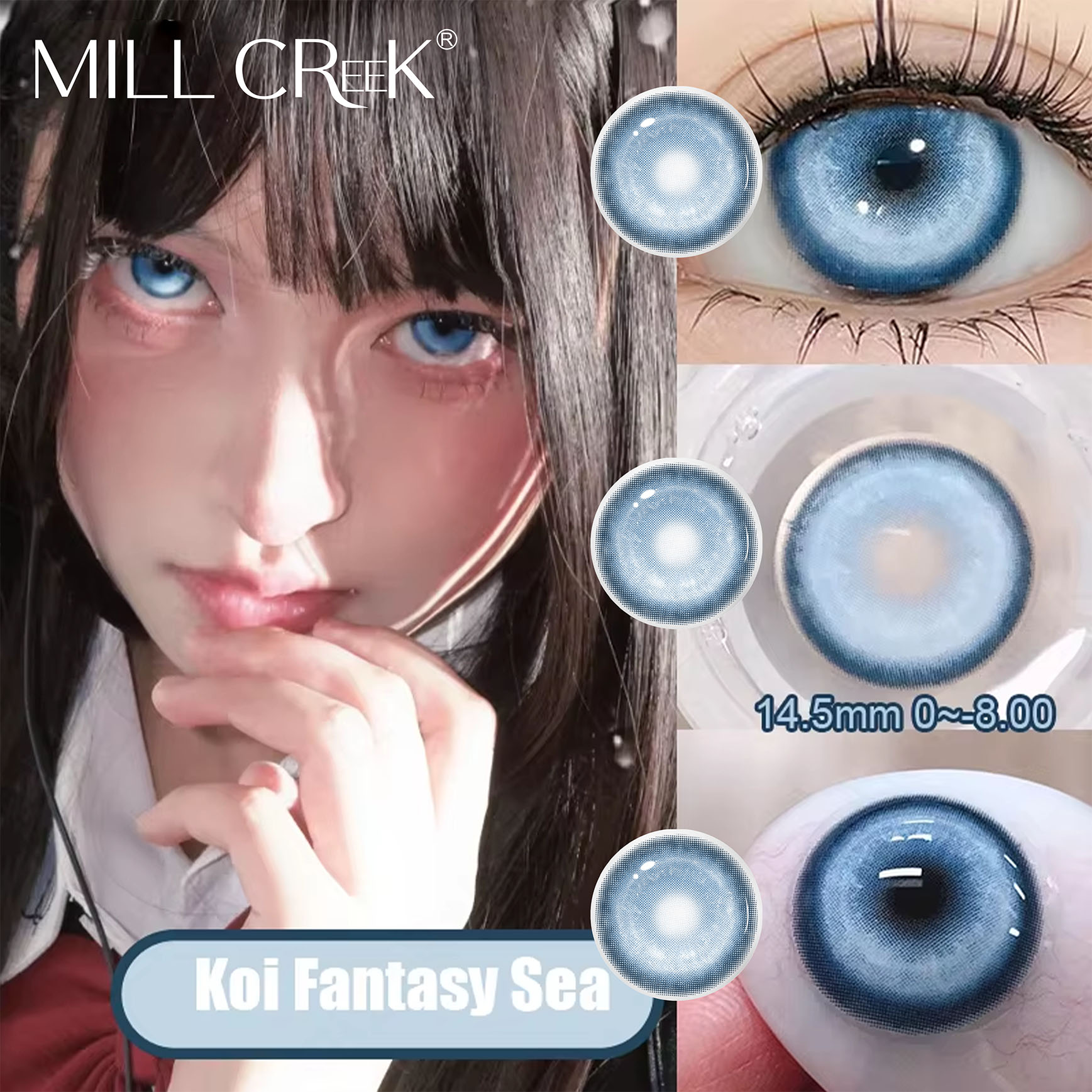 Direct Factory Supply Soft Enlarging Colored Contact Lenses Cosplay Style Various Unique Shades Wholesale Halloween Makeup