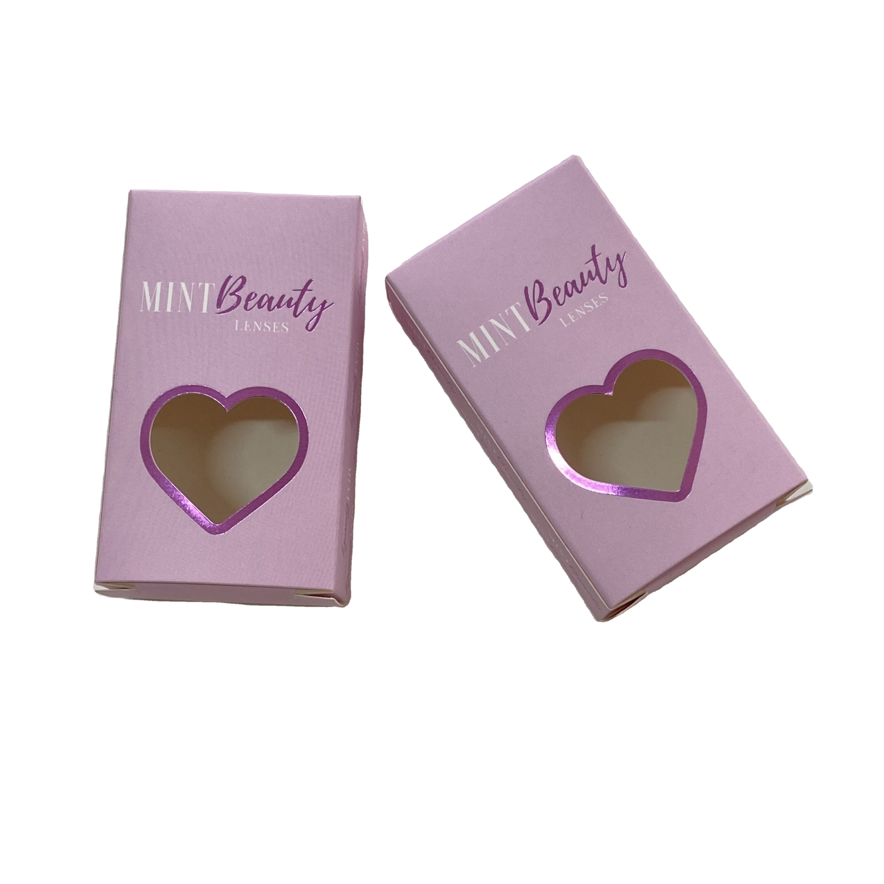 Wholesale Full Color Digital Printing Contact Lens Packaging Box Fashion Cosmetic Products Foil Eye Contact Lens Box Hot Sale