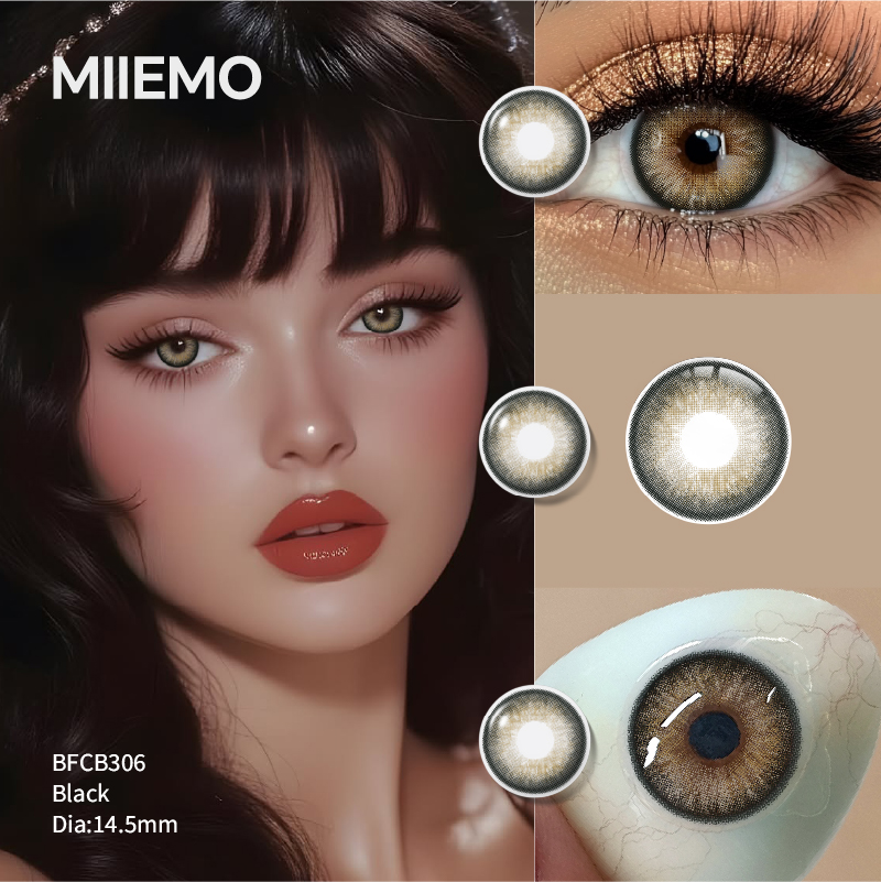 DSC Purple Soft Color Contact Lenses Wholesale Power -1.00~-8.00 ISO 13485 Certified Half Year Use