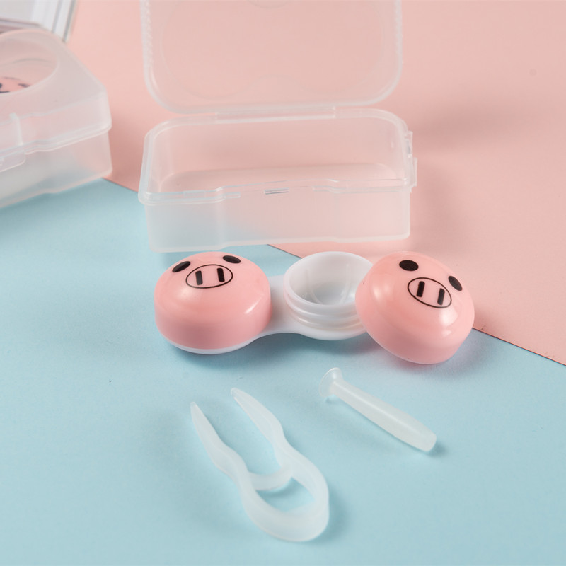 CHANXIN MC-106 Custom Complete Box Set of Cartoon Pattern Fashionable Eye Contact Lenses with Logo Rectangle Case