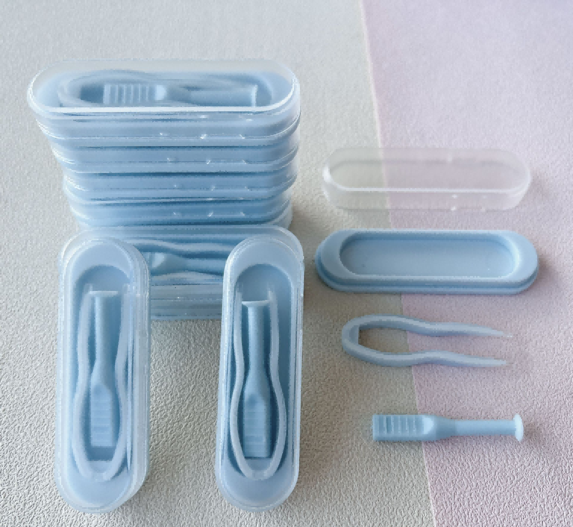 MILL CREEK Rectangle Contact Lens Case Split Clip Box Set Remover Set Beauty Eye Gift Care