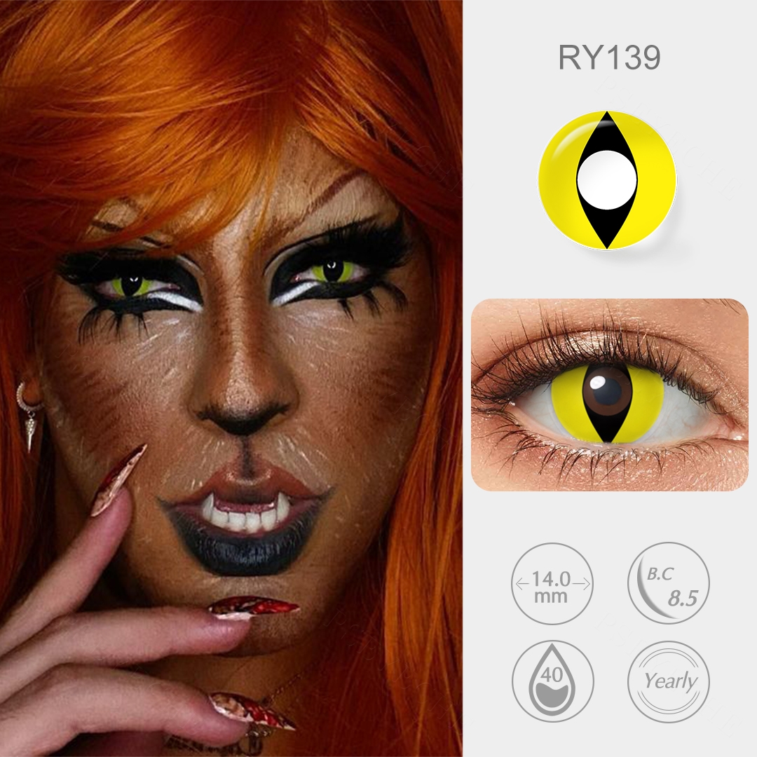 Free Shipping Halloween Cosplay Lenses PSEYECHE Wholesale Cat Eye 1 Year Halloween Sclera Contacts sharingan Contact Lenses