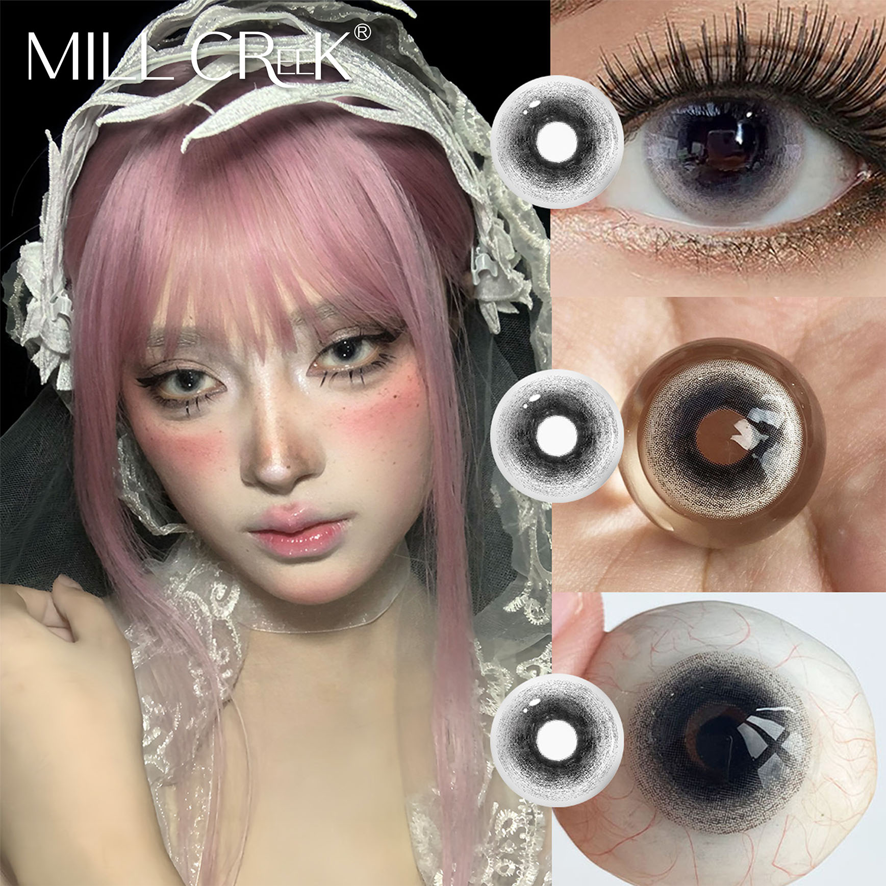 Haipurecon Factory Wholesale Halloween Cosplay Contact Lenses Crazy Design 14.5mm Big Eyes Effect Bulk Order