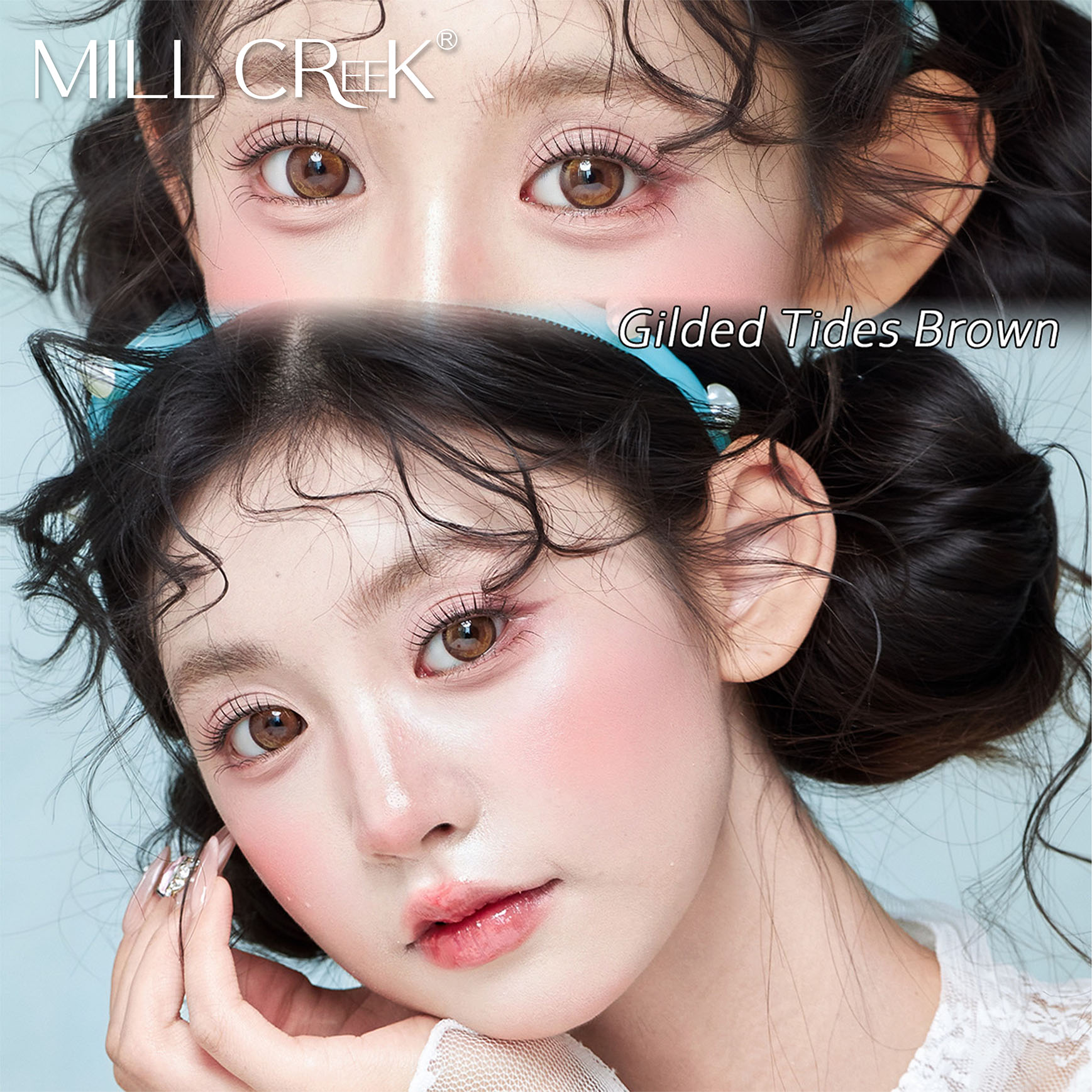 Haipurecon Factory Direct Wholesale Grey Sky Blue Color Contact Lenses Natural Multi Colors New Style Bulk Order Low MOQ