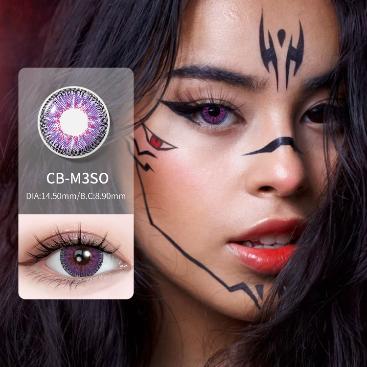 2025 Crazy Cosplay Anime Halloween Party Accessories Soft Colored Contact Lenses