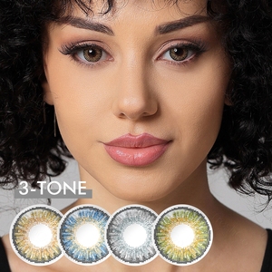 FRESHGO Pure Hazel 3-Tone Colored Contact Lenses