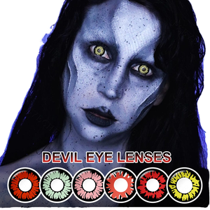 PSEYECHE Halloween Contact Lenses Crazy Sharingan Cosplay Soft Colored Contacts