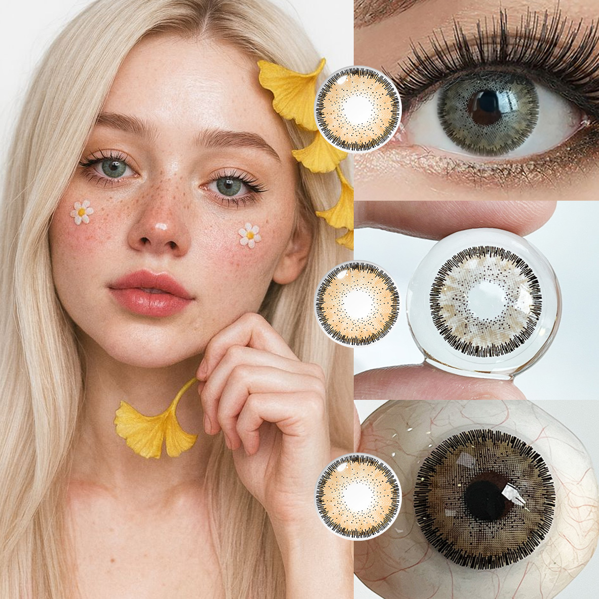 Contact Lenses Wholesale OEM ODM 14.5mm 40% Water Content Colored Contact Lenses Soft Hardness HEMA Subtle Enhancement