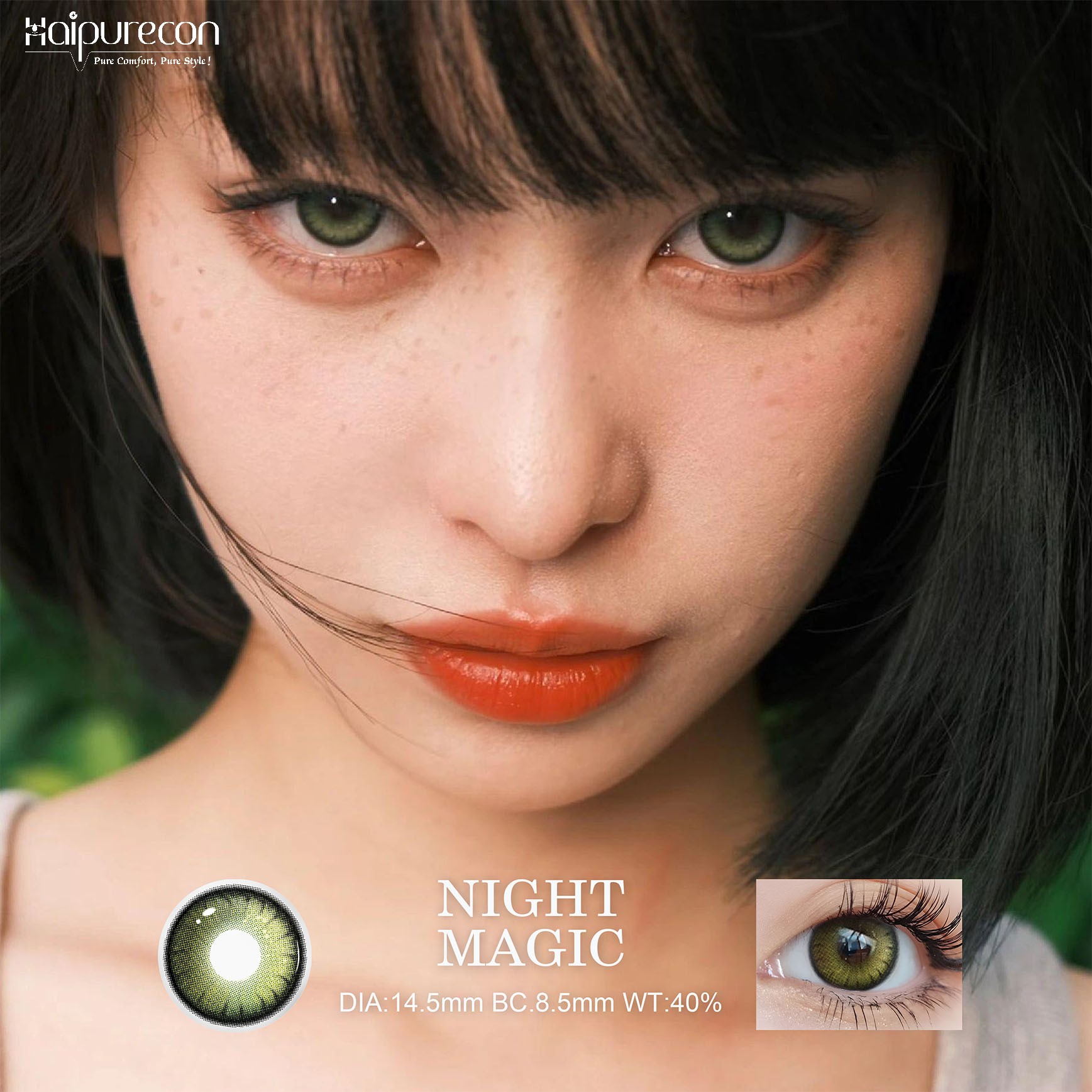 Haipurecon High Quality Soft Contact Lenses Natural Colored Cosmetic Eye Lenses De Contacto Color