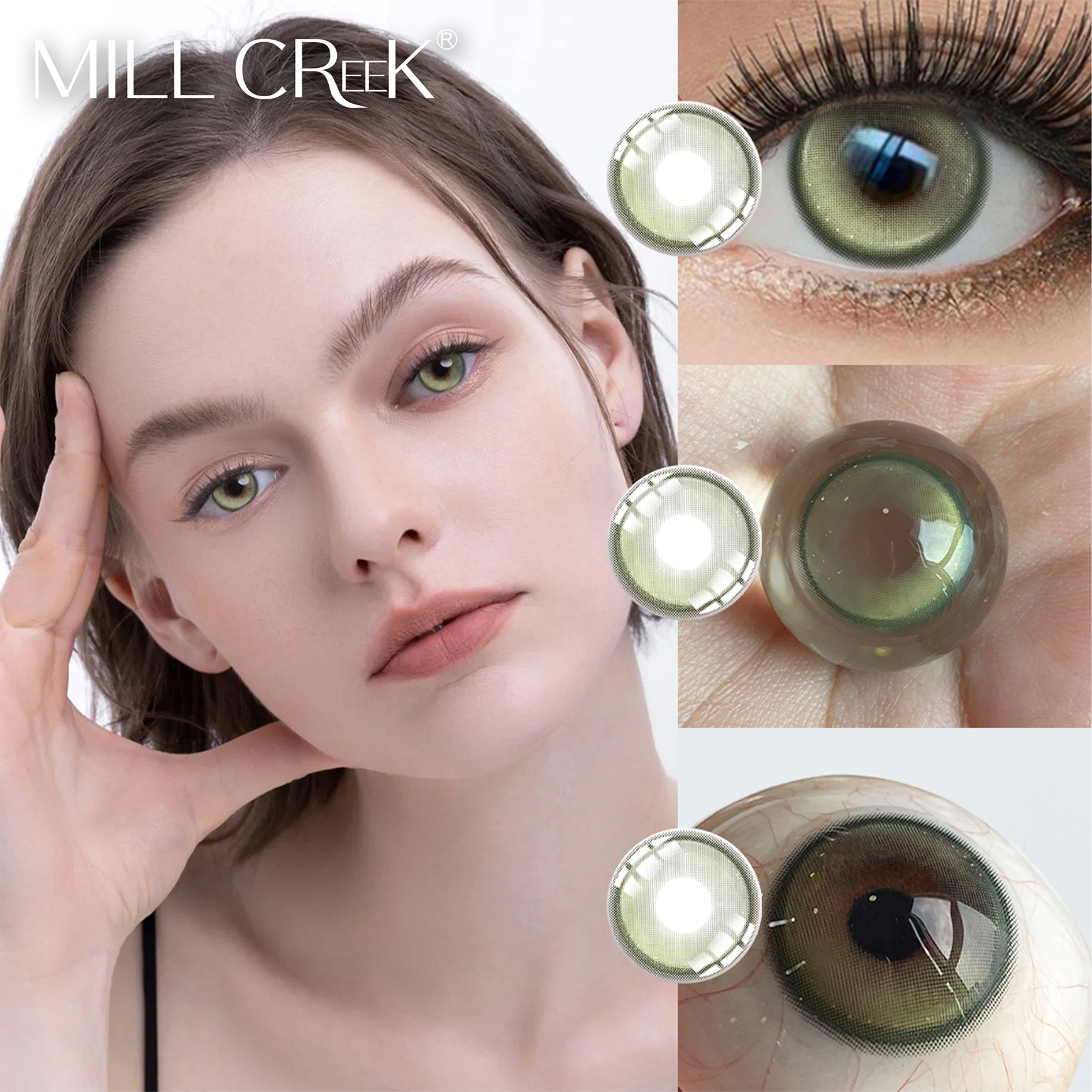 Haipurecon Factory Direct Wholesale Sky Blue Color Contact Lenses Natural Multi Colors New Style Bulk Order Low MOQ
