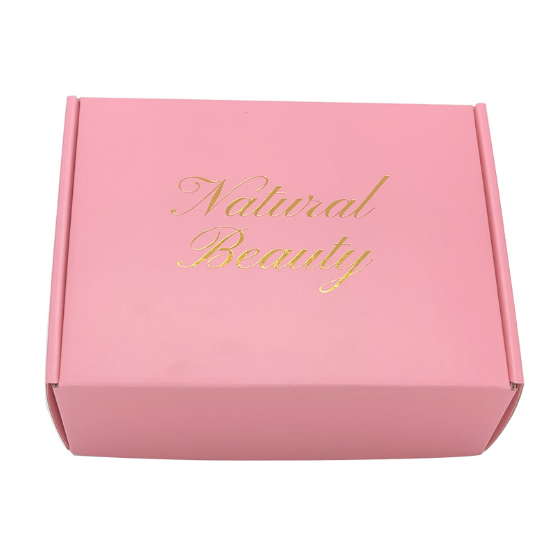 Wholesale Offset Printing Double-sided Pink Airplane Box Contact Lenses Packaging Custom Logo Hard Colorful Foldable Paper Box