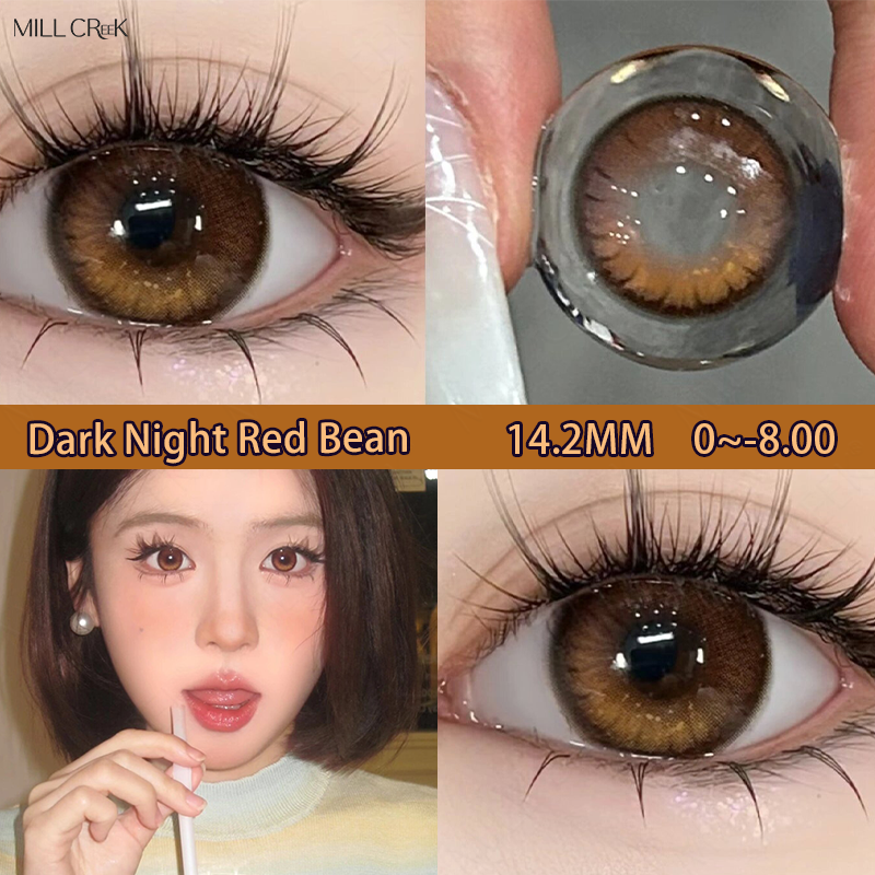 Haipurecon Hot Style Soft 3 Tone Contact Lenses Wholesale Grey Brown Green Blue Natural HEMA 40% Water Content 8.5mm Base Curve