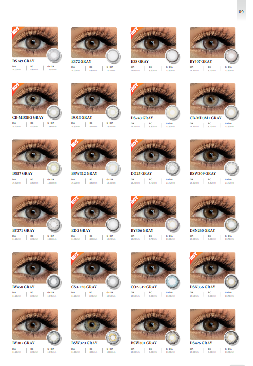 For DSC Pro Penni Soft Natural Colored Contact Lenses Private Label Cosmetic Wholesale Color Contact Lens