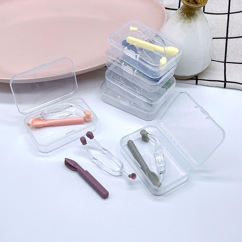 Koncci Chinese Factory Produce Colorful Case for Contact Lenses Transparent Case Contact Lenses Kits A-188