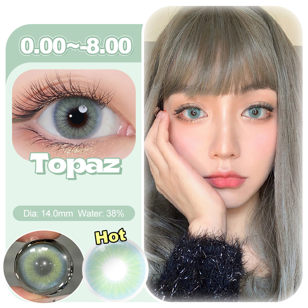 Free Shipping Magister Hidrocor Colored Contact Lenses Soft Eye Lens Natural Color Prescription Contact Lenses Lentes Decontacto
