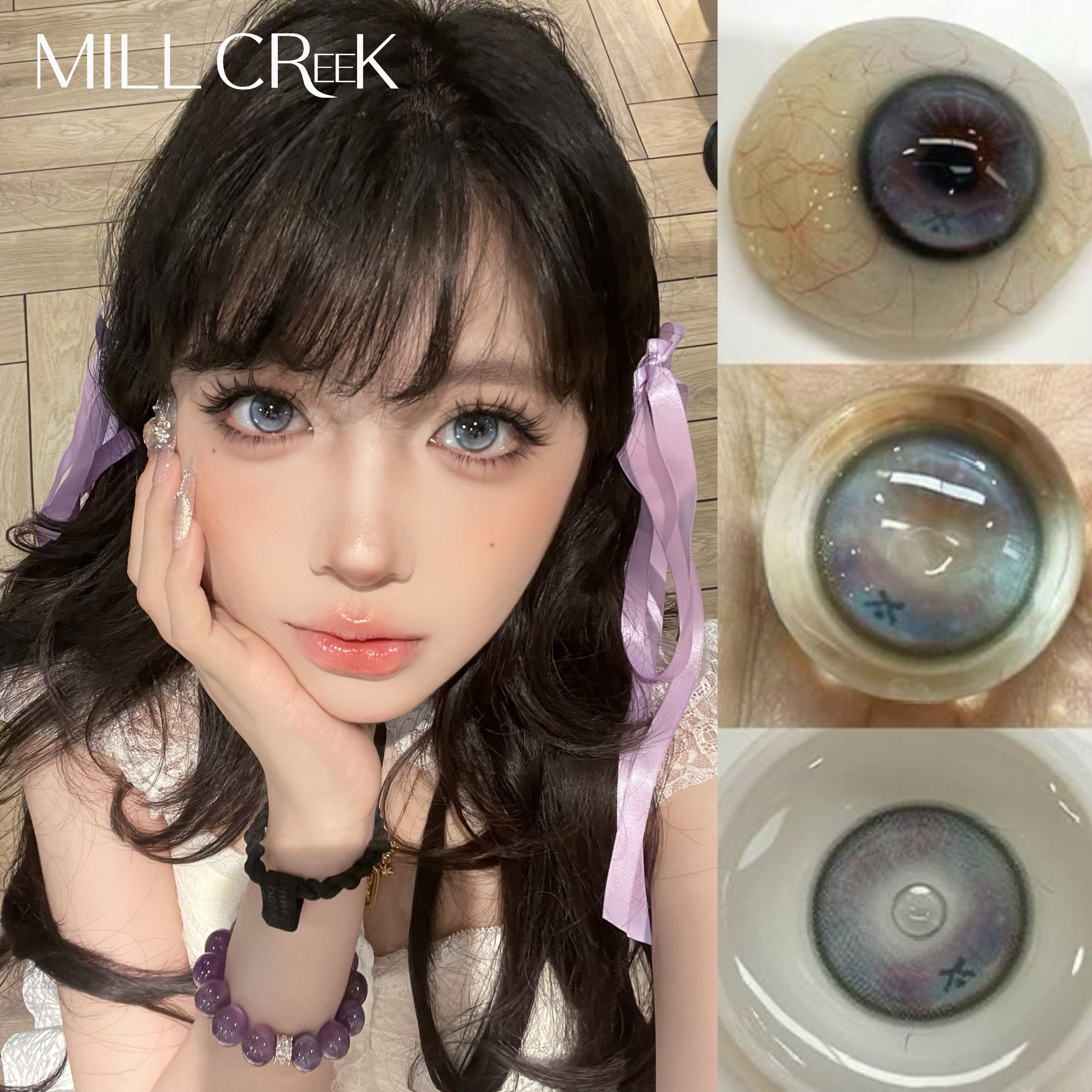 Cute Kitty Series Soft Contact Lenses 14.5mm Natural Blend 40% Water Content 8.6mm Base Curve Factory Direct New