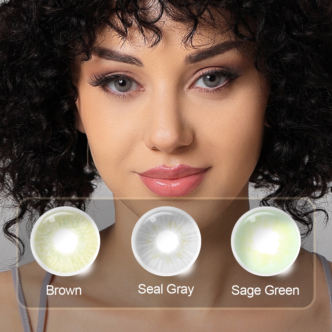 Free Shipping Elite Soft Natural Cosmetic Contacts Dia 14.5mm Colored Contact Lenses Lentes De Contacto for OEM Private Package