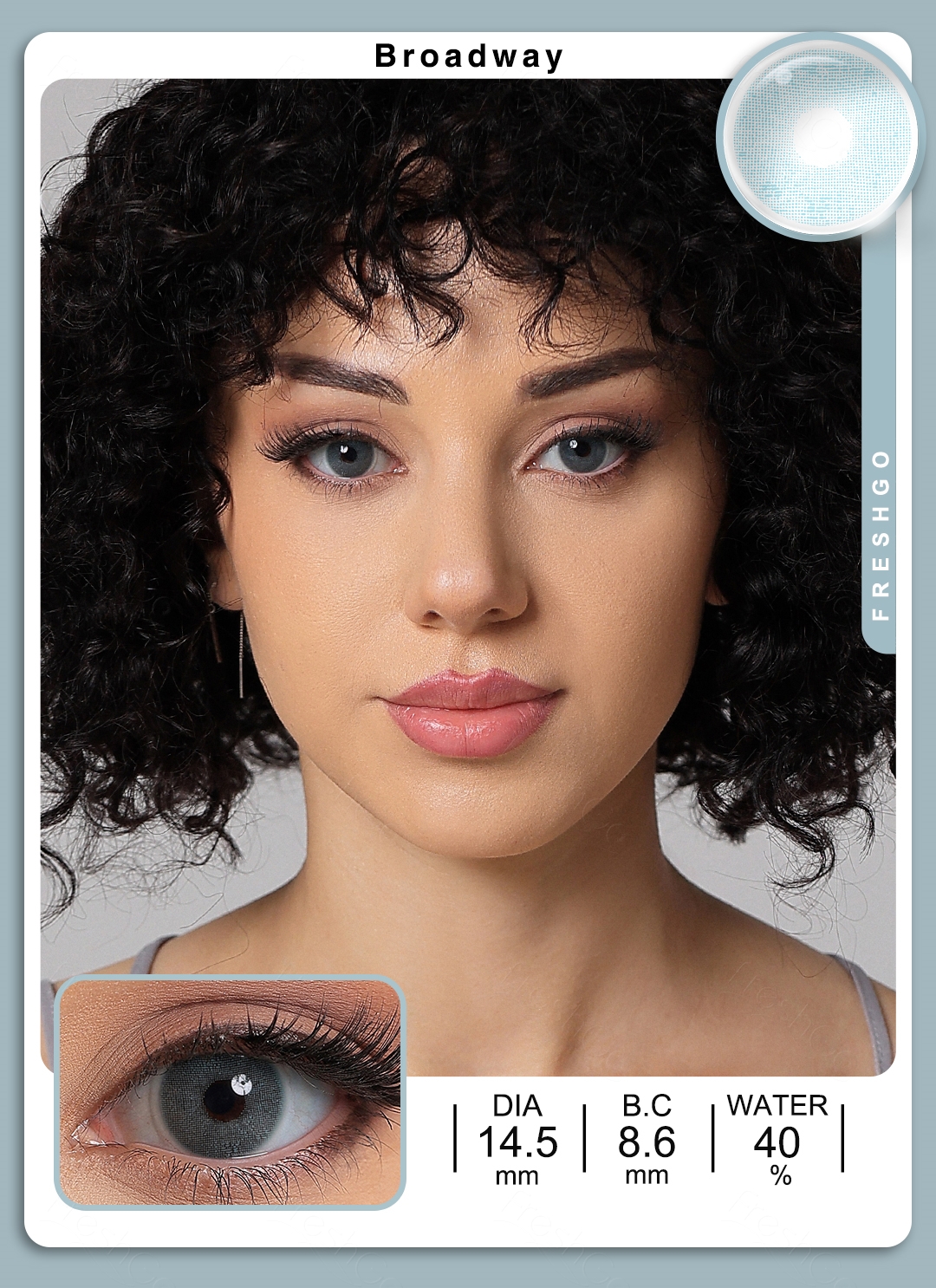 Silver Gray Contact Lens