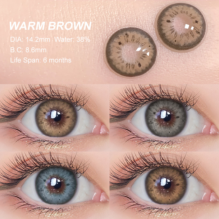 Free Sample MAGISTER Prescription Contact Lenses Myopia Natural Colored Emballage Lentille De Lunettes Contact Lenses with Power