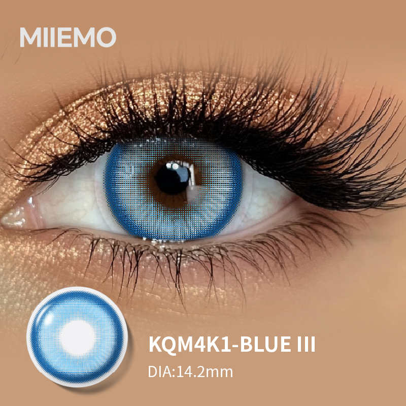 High Quality Comfortable Soft Crazy Cosmetic Three-Tone Colored Contact Lenses Red/Gray/Green 2-Piece Pack 38% Water Content