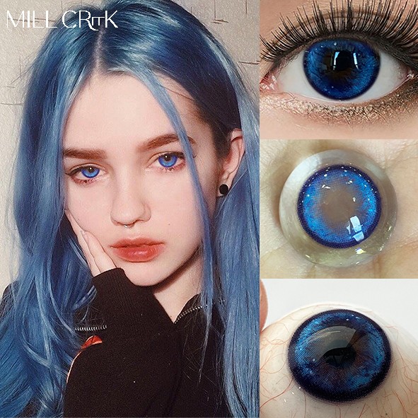 Wholesale Soft Cosmetic Color Contact Lenses OEM 14.5mm Natural Eye Lenses Non Prescription Grey Green Brown Blue