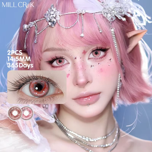 Cosplay lentes De Contacto 14.2mm Yearly Crazy Circle Soft Colored Contact Lenses Wholesale OEM Custom Anime Halloween Party