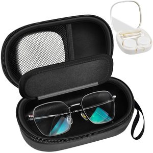 Customized Waterproof Eco-friendly Stress-Resistant Hard Shell Eva Eyeglasses Case Contact Lens Solution Bottle Holder Oxford