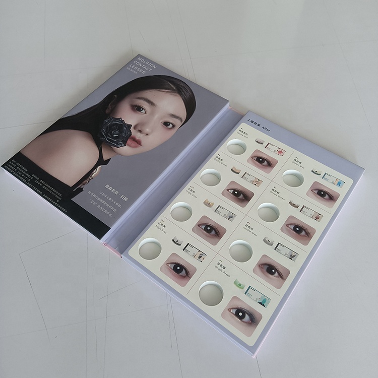 Factory Customized Luxury Eye Shadow Box Contact Lens Lenses Packaging Box Eyelash Blush Mascara Gift Box