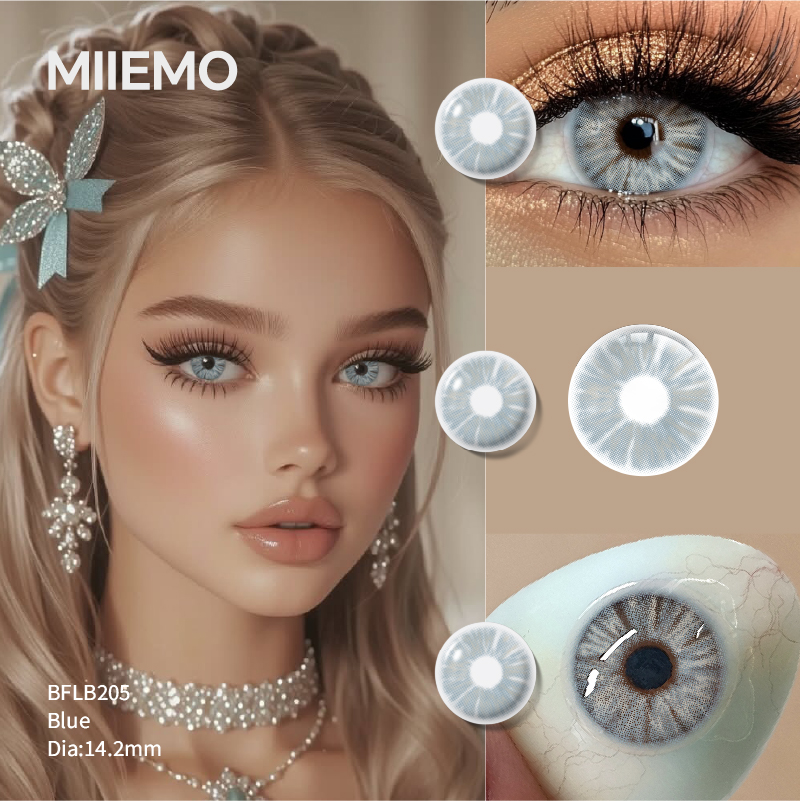 DSC Purple Soft Color Contact Lenses Wholesale Power -1.00~-8.00 ISO 13485 Certified Half Year Use