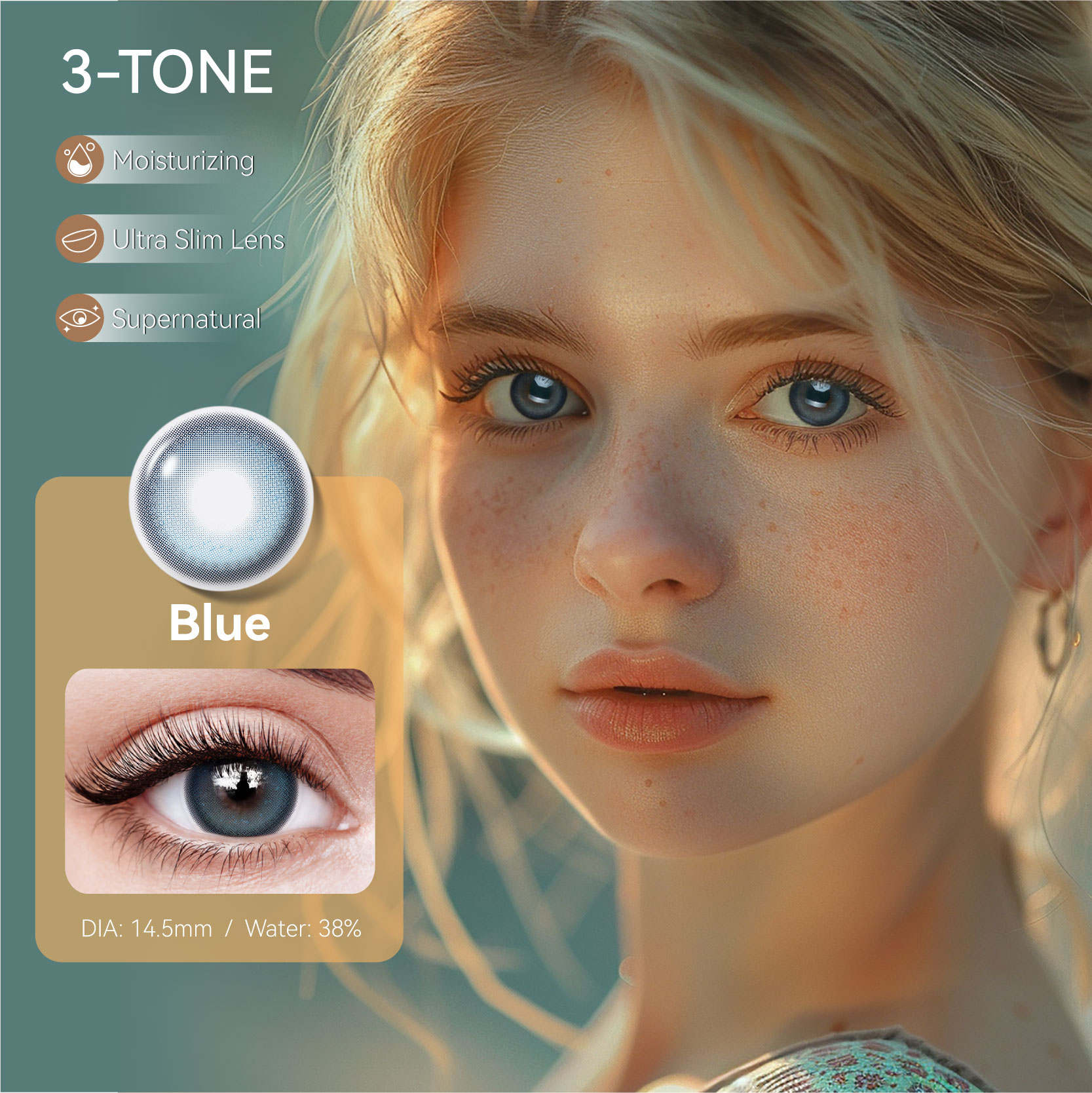 Best Selling Professional Private Label Lentes De Contacto Contacto De Color Len Blue Eye Contact Lenses Soft Eye Contact Lenses