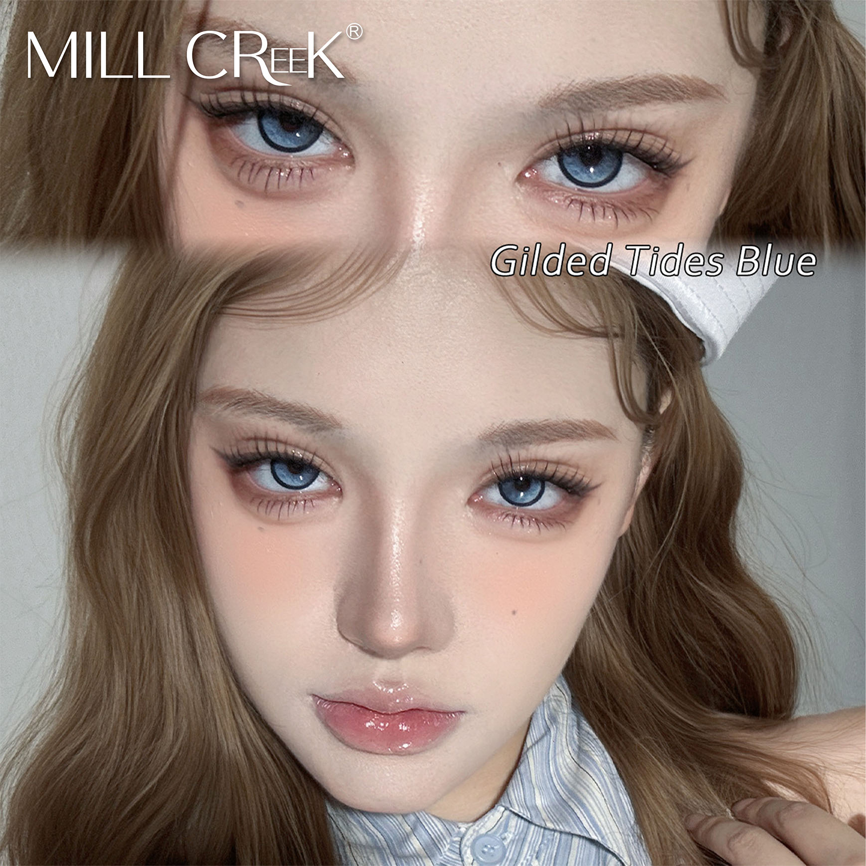 Haipurecon Factory Direct Wholesale Grey Sky Blue Color Contact Lenses Natural Multi Colors New Style Bulk Order Low MOQ