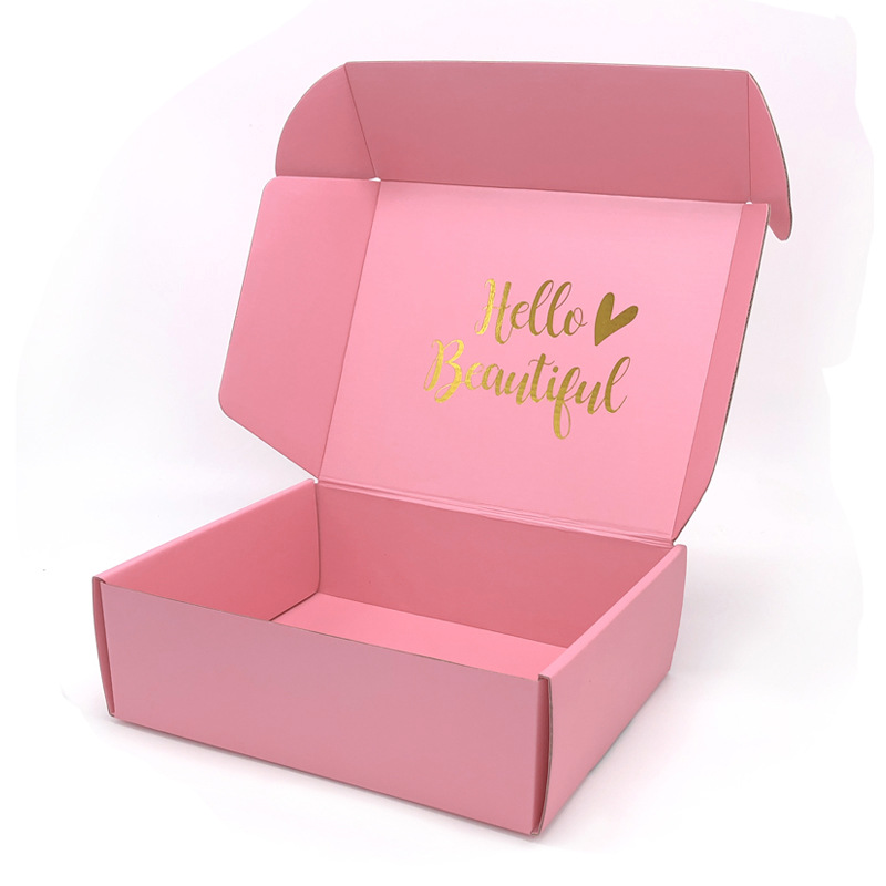 Wholesale Offset Printing Double-sided Pink Airplane Box Contact Lenses Packaging Custom Logo Hard Colorful Foldable Paper Box